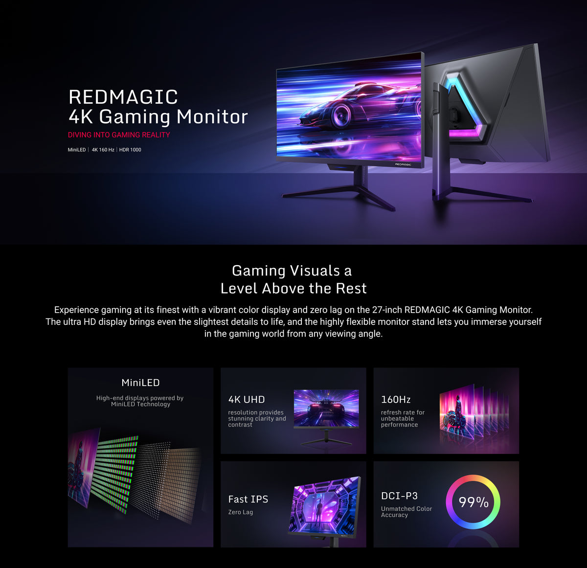 RedMagic lanza su primer monitor gaming para PC: una bestia de 27 pulgadas  con resolución 4K